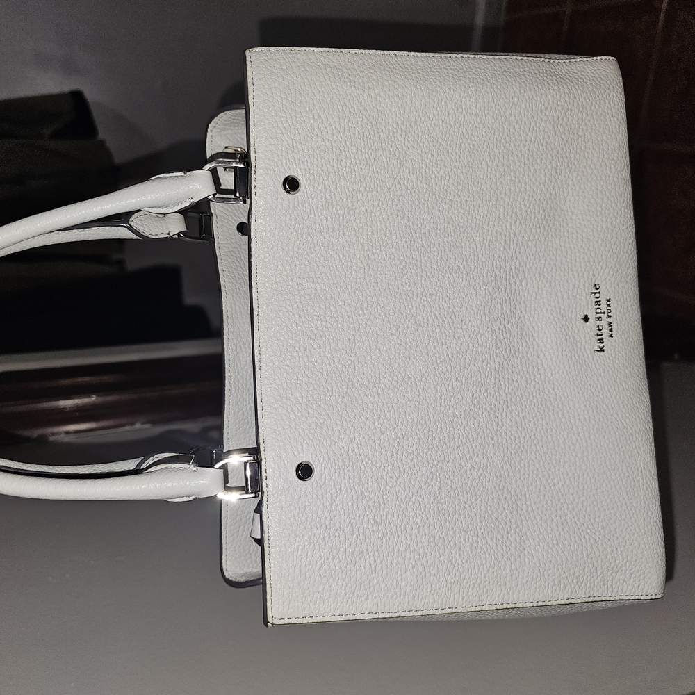 Kate Spade White Leather Tote Bag